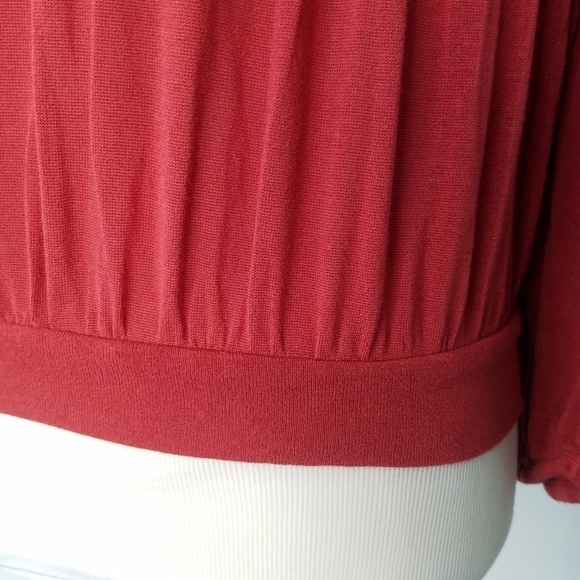 Free People Red Boho Chic Blouse Festival Small - Picture 4 of 8